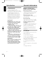 Preview for 4 page of Philips HC 070 User Manual