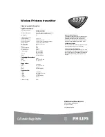 Preview for 2 page of Philips HC 8372 Specification Sheet