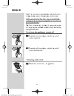 Предварительный просмотр 22 страницы Philips HC3400/15 Manual