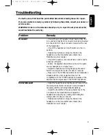 Preview for 9 page of Philips HC650 Owner'S Manual