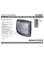 Предварительный просмотр 1 страницы Philips HD1918C Product Information