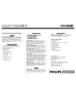 Предварительный просмотр 2 страницы Philips HD2518C Product Information