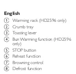 Предварительный просмотр 3 страницы Philips HD2595 User Manual