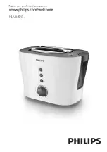 Предварительный просмотр 1 страницы Philips HD2630/53 Manual