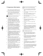 Предварительный просмотр 6 страницы Philips HD3007 User Manual