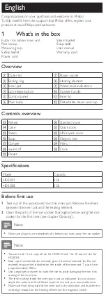 Preview for 6 page of Philips HD3031 User Manual