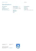 Preview for 3 page of Philips HD3067/03 Specifications