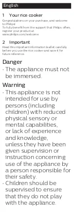 Preview for 4 page of Philips HD3115 User Manual