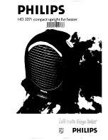 Philips HD3271/00 Specification Sheet preview