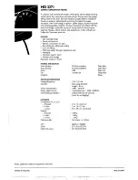 Preview for 2 page of Philips HD3271/00 Specification Sheet