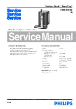 Preview for 1 page of Philips HD3600/20 Service