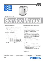 Philips HD4609 Service Manual preview