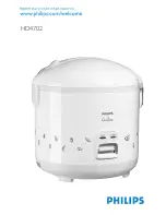 Предварительный просмотр 1 страницы Philips HD4702 User Manual