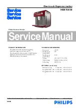 Preview for 1 page of Philips HD5720/30 Service Manual