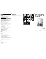 Предварительный просмотр 1 страницы Philips HD7444/10 User Manual