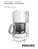 Предварительный просмотр 1 страницы Philips HD7446 User Manual