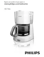 Предварительный просмотр 1 страницы Philips HD7466 Directions For Use Manual