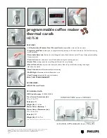 Preview for 2 page of Philips HD7538 Technical Data