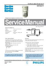 Philips HD7624/01 Service Manual preview