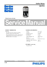 Philips HD7751 Service Manual предпросмотр