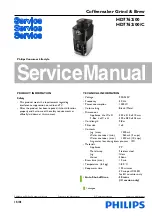 Предварительный просмотр 1 страницы Philips HD7762/00 Service Manual