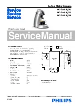 Предварительный просмотр 1 страницы Philips HD7818/50 Service Manual