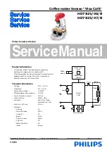 Philips HD7825/06/B Service Manual preview