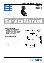 Philips HD7825/60 Service Manual preview