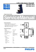 Philips HD7826/40/B Service Manual preview