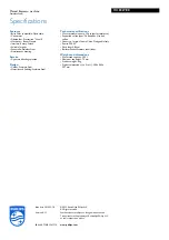 Preview for 3 page of Philips HD8327/08 Specifications