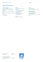 Preview for 3 page of Philips HD8327/09 Specifications