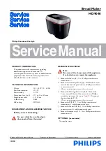 Preview for 1 page of Philips HD9040 Service Manual