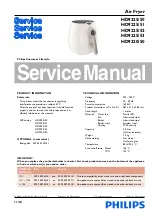 Preview for 1 page of Philips HD9220/21 Service Manual