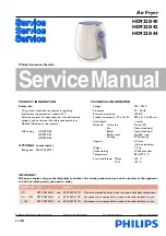 Preview for 1 page of Philips HD9220/40 Service Manual