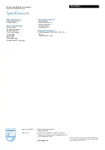 Preview for 3 page of Philips HD9220 Specifications