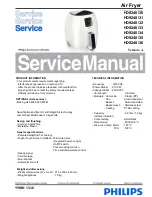 Philips HD9240/30 Service Manual preview