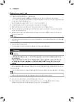 Предварительный просмотр 12 страницы Philips HD925 Series User Manual