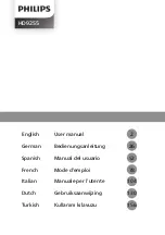 Preview for 1 page of Philips HD9255 User Manual