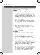 Preview for 4 page of Philips HD926 Series User Manual