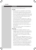 Preview for 4 page of Philips HD926X User Manual