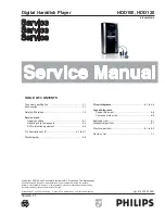 Philips HDD100 Service Manual предпросмотр