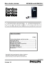 Philips HDD6320 Service Manual предпросмотр