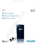 Philips HDD6330 GoGear Quick Start Manual preview