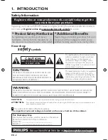 Preview for 2 page of Philips HDR5710 User Manual