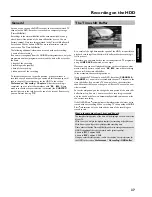 Предварительный просмотр 39 страницы Philips HDRW 720/00-02 User Manual