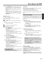 Предварительный просмотр 41 страницы Philips HDRW 720/00-02 User Manual