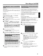 Предварительный просмотр 43 страницы Philips HDRW 720/00-02 User Manual