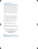 Preview for 2 page of Philips HDTP 8530 User Manual