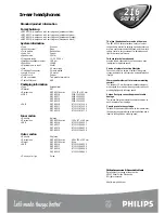 Preview for 2 page of Philips HE216 series User Manual