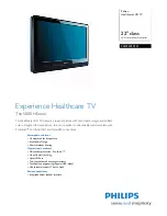 Preview for 1 page of Philips Healthcare 22HFL5531H Specifications